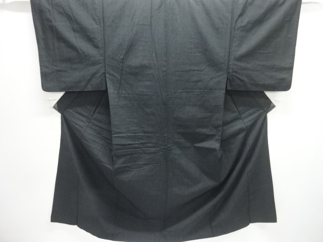 JAPANESE KIMONO / ANTIQUE MENS KIMONO / SILK / HAND WOVEN TSUMUGI